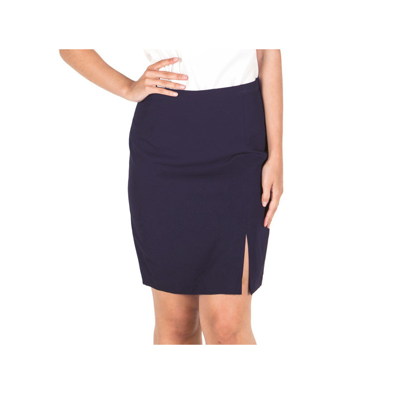 Falda sin bolsillos azul marino Gary's - Uniformes azafatas y recepcionista - Ropa hostelería