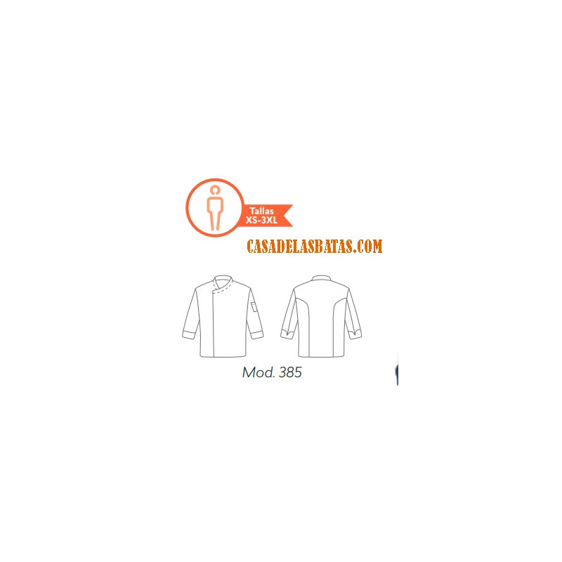 Chaqueta de cocinero tejido vaquero azul índigo - Ropa laboral de chef