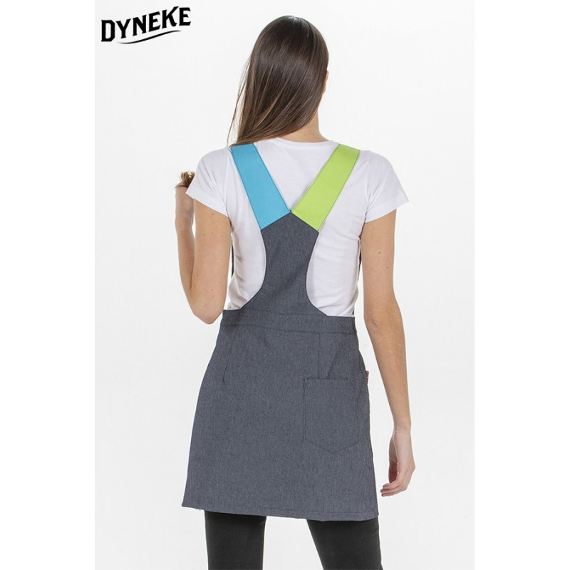 Pichi tejano cremalleras de colores  Dyneke - Envío 24 / 48 horas