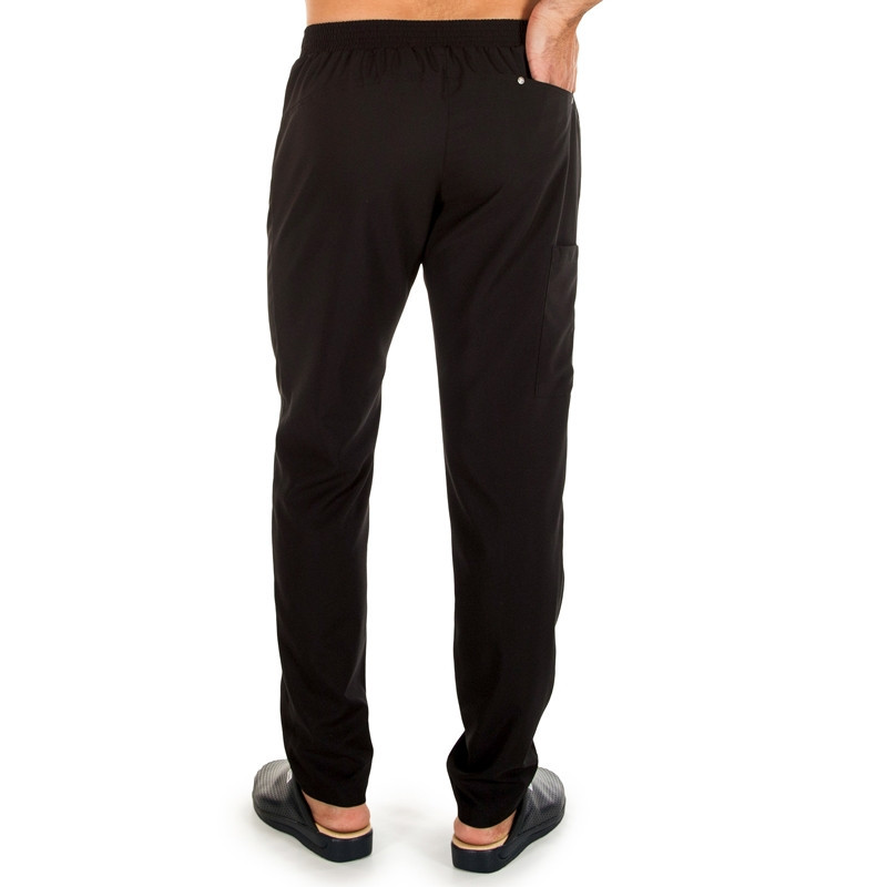 Pantalón laboral Elastik multibolsillos negro unisex Gary's - casadelasbatas.com