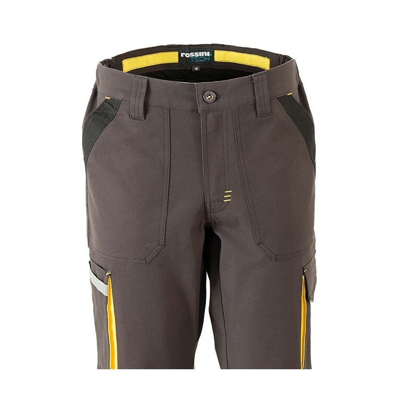 Pantalón de industria multibolsillos Stretch Ultraflex Warm gris Rossini - Envío en 24 / 48 horas