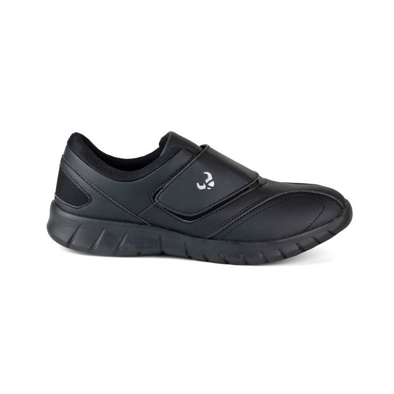 Zapato unisex negro ajustable con velcro Bo Suecos - casadelasbatas.com