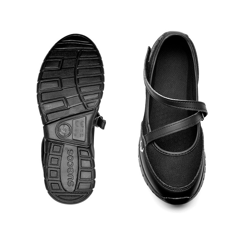 Zapato laboral de mujer Frida negro Suecos - Calzado laboral