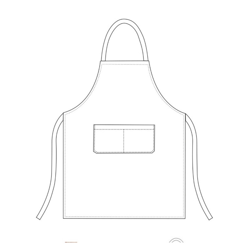 Delantal con peto Chefwear de la marca Egochef - casadelasbatas.com