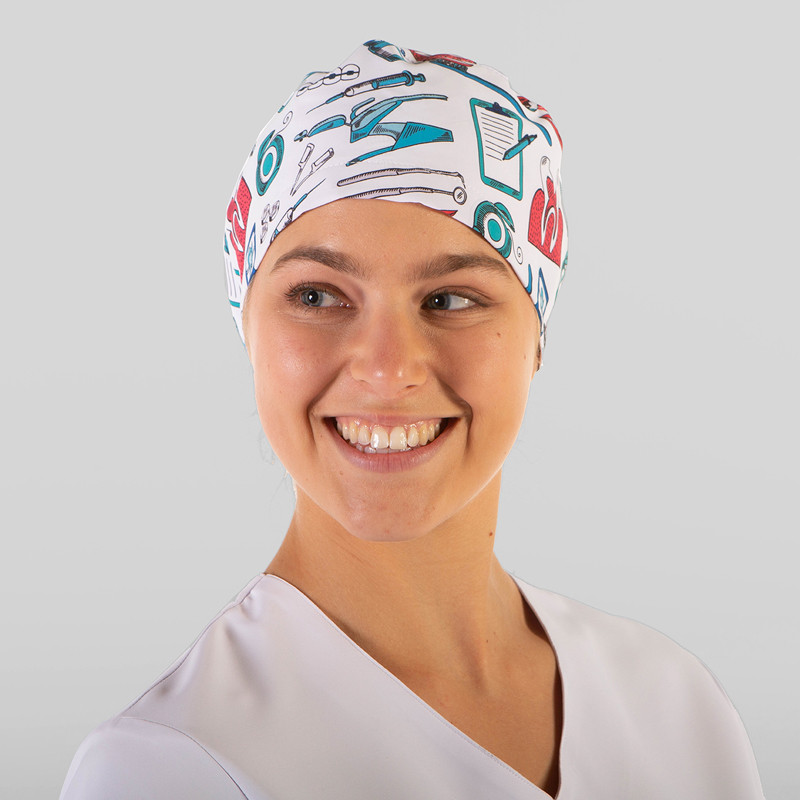 Gorro de quirófano pelo largo Sonrisa de microfibra - Gary's