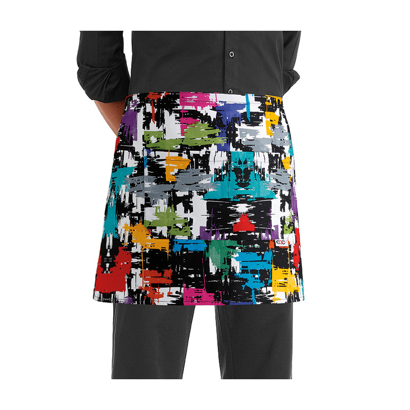 Delantal camarero estampado graphic de Egochef - Uniformes para heladerías