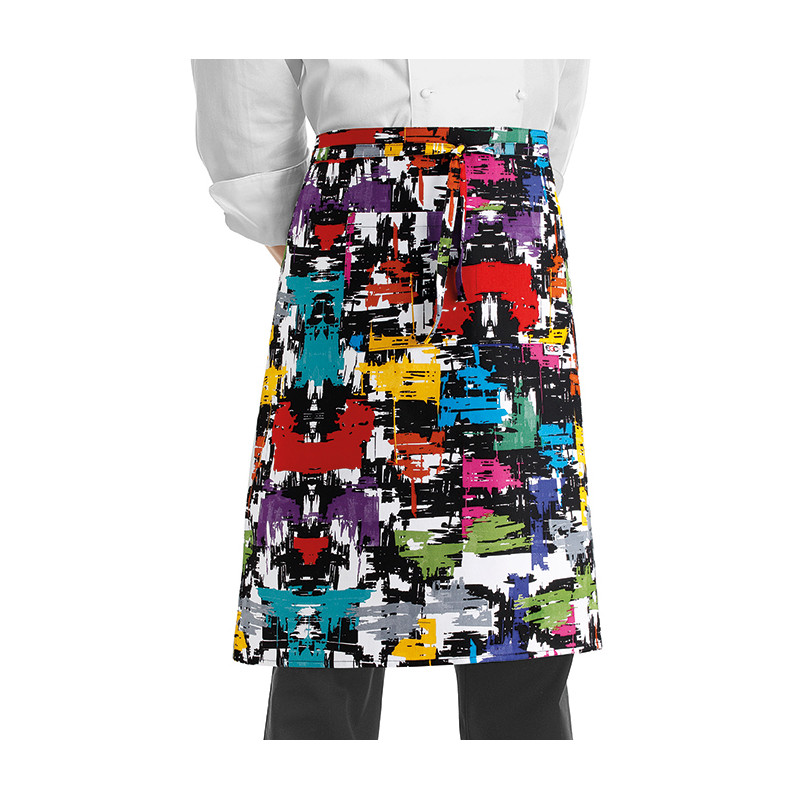 Delantal cintura estampado Graphic Egochef - Uniformes para cafeterías y pastelerías