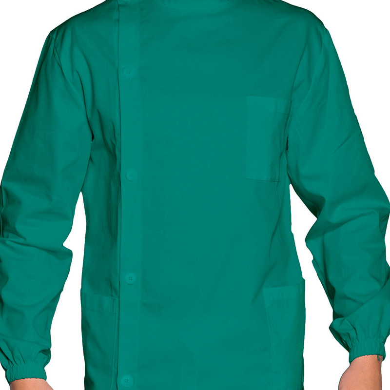 Casaca dentista de color verde unisex Isacco - Uniformes médicos