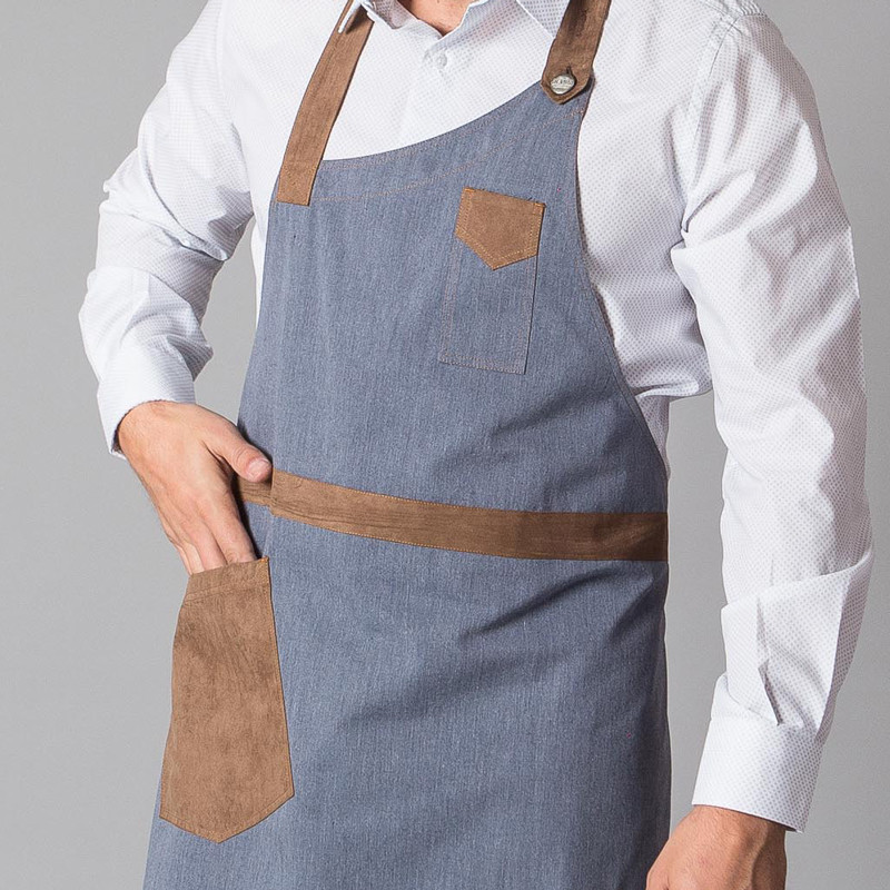 Delantal Denim con peto combinado Antelina - Gary's