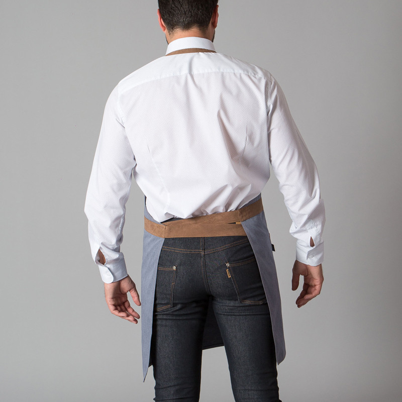 Delantal Denim con peto combinado Antelina - Gary's