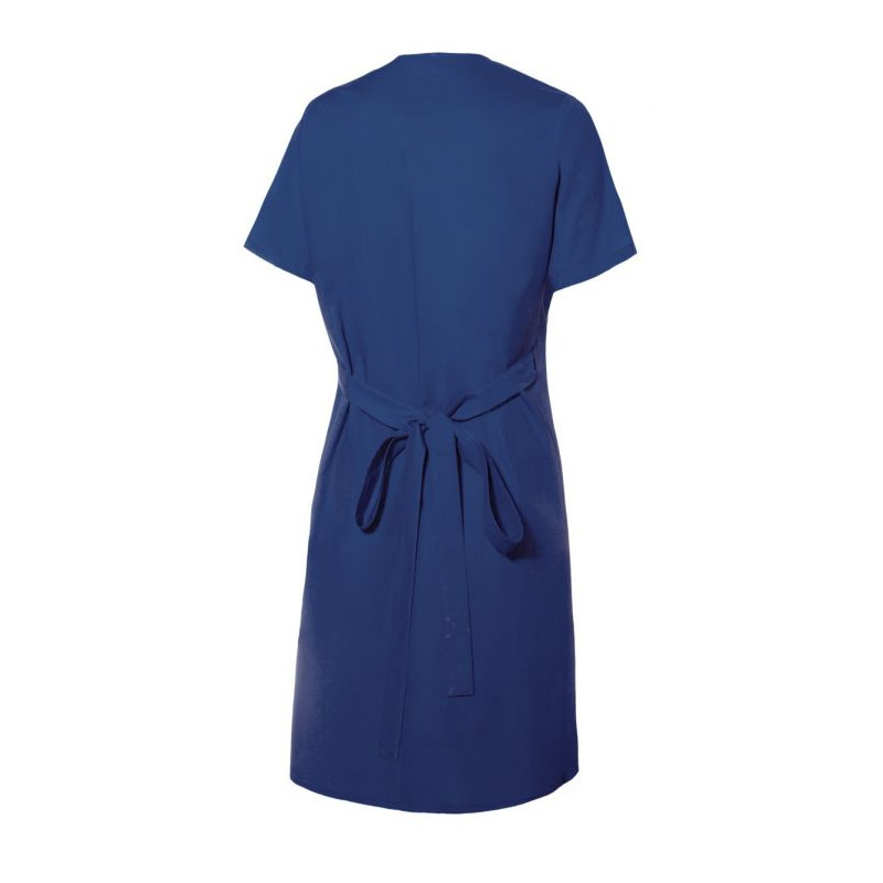 Bata mujer cruzada manga corta azul marino - Velilla
