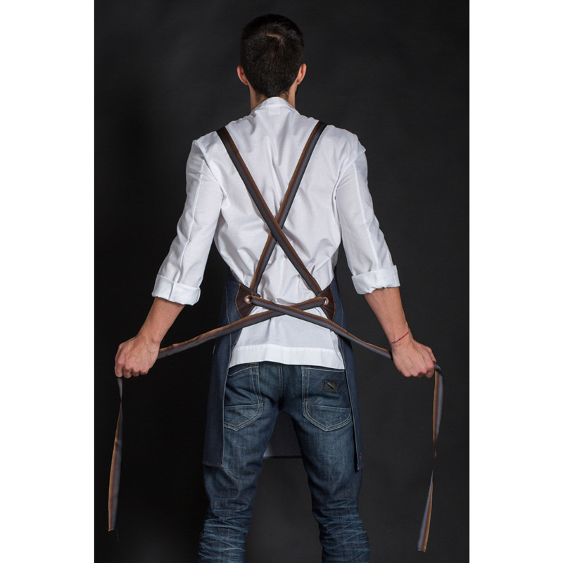 Delantal con peto Denim Push Up - Dyneke