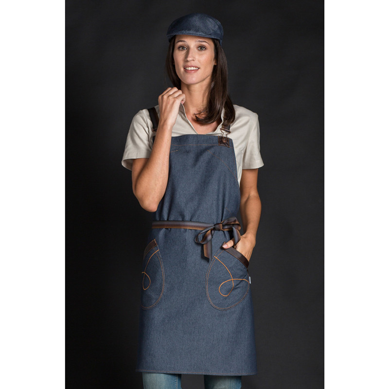 Delantal con peto Denim Push Up - Dyneke