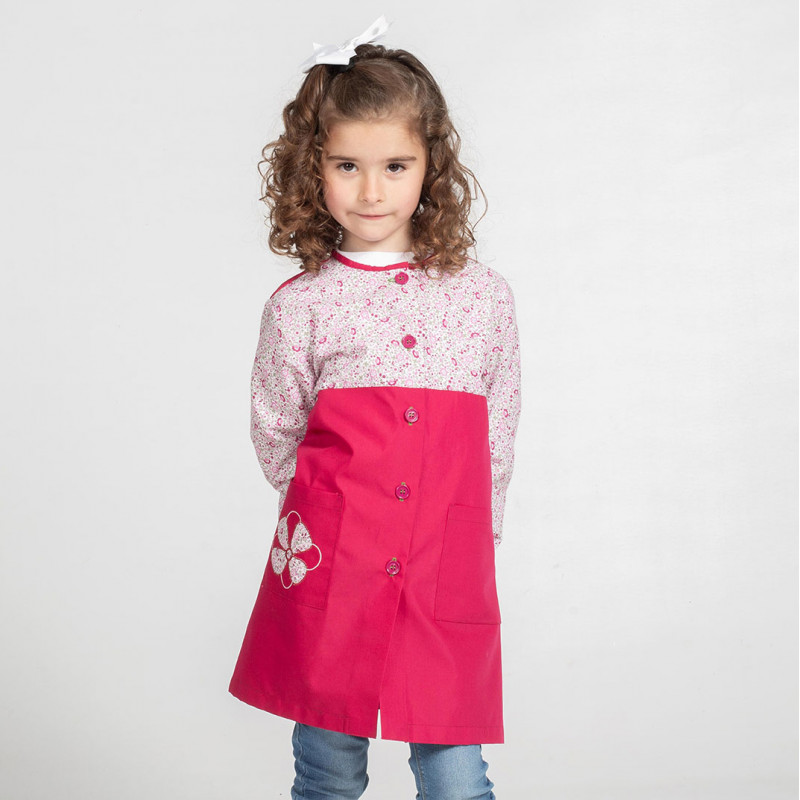 Bata escolar de niña fucsia Primavera - Gary's