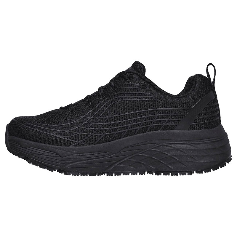Zapatilla laboral plataforma negra Max Cushioning Elite Sr - Skechers