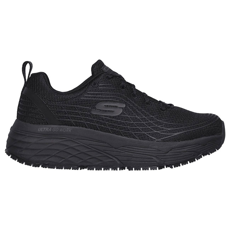 Zapatilla laboral plataforma negra Max Cushioning Elite Sr - Skechers