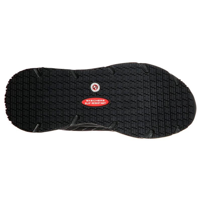 Zapatilla laboral plataforma negra Max Cushioning Elite Sr - Skechers