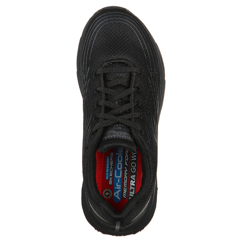Zapatilla laboral plataforma negra Max Cushioning Elite Sr - Skechers