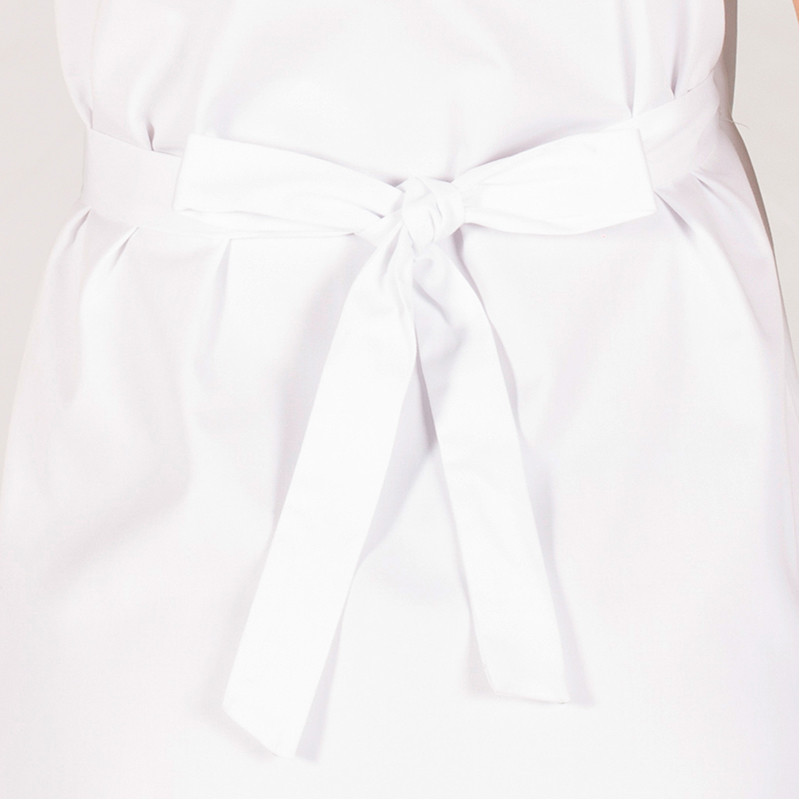 Bata laboral blanca cruzada sin mangas - Gary's