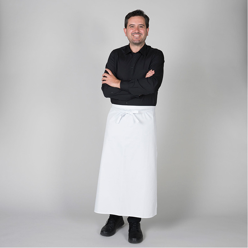 Delantal francés grande sin corte ni bolsillos Gary's - Uniformes hostelería baratos