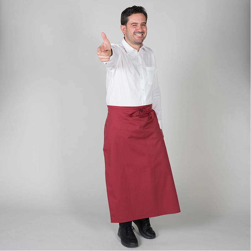 Delantal francés grande sin corte ni bolsillos Gary's - Uniformes hostelería baratos