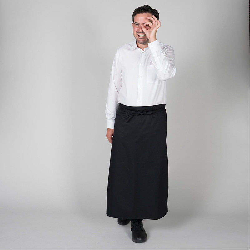 Delantal francés grande sin corte ni bolsillos Gary's - Uniformes hostelería baratos