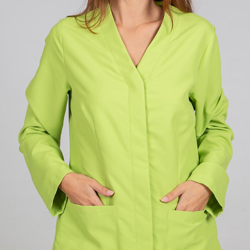 Casaca  Aitana color pistacho con corchetes - Gary's