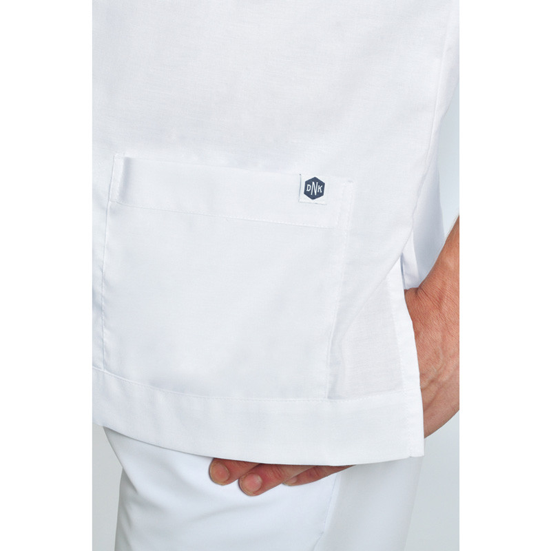Casaca sanidad hombre cuello mao blanca - Dyneke