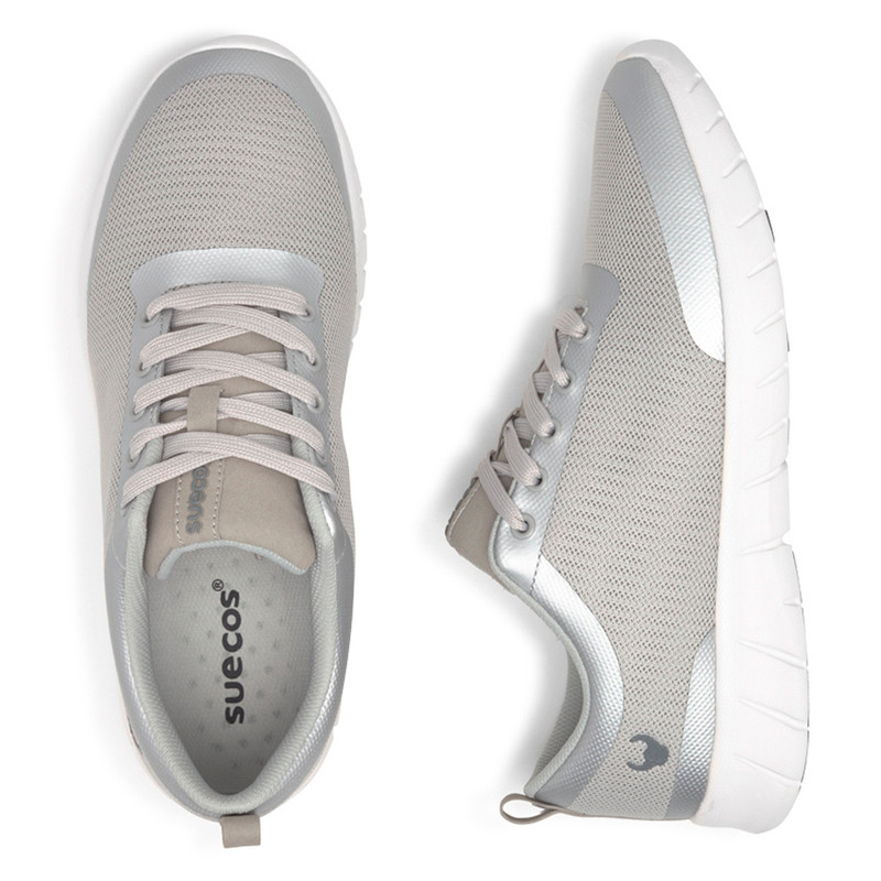 Zapatilla laboral Alma Silver Plata Suecos - Calzado sanitario