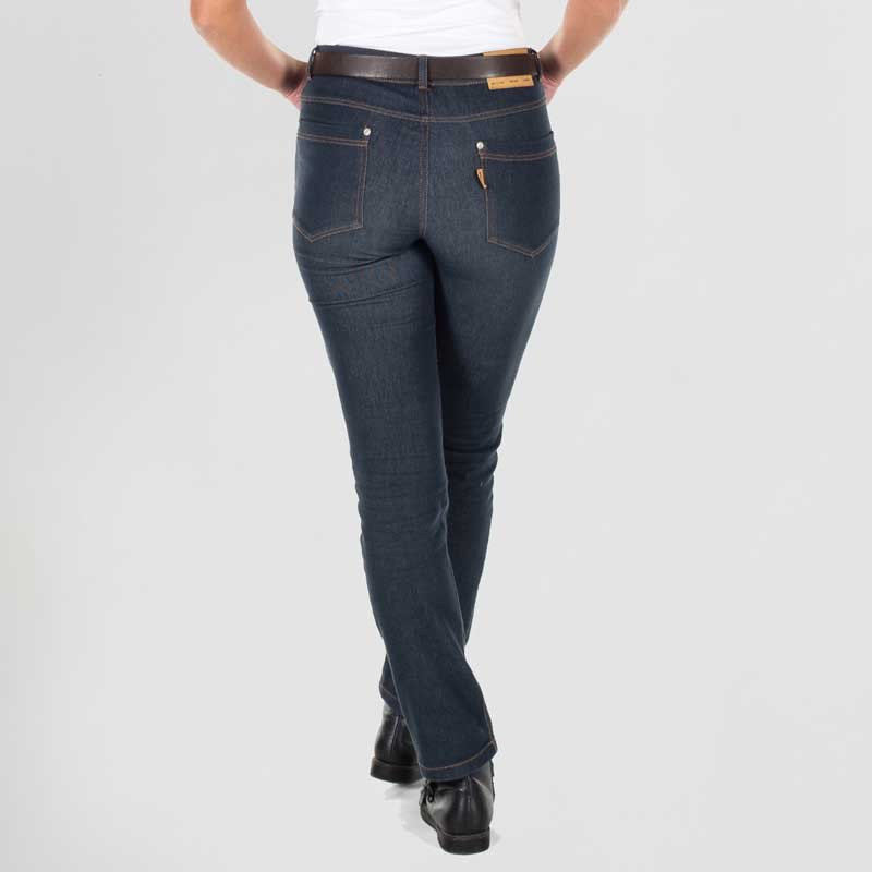 Pantalón vaquero elástico de mujer marino talle medio Gary's - Oferta