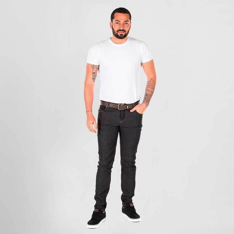 Pantalón vaquero elástico de hombre negro Gary's- Oferta