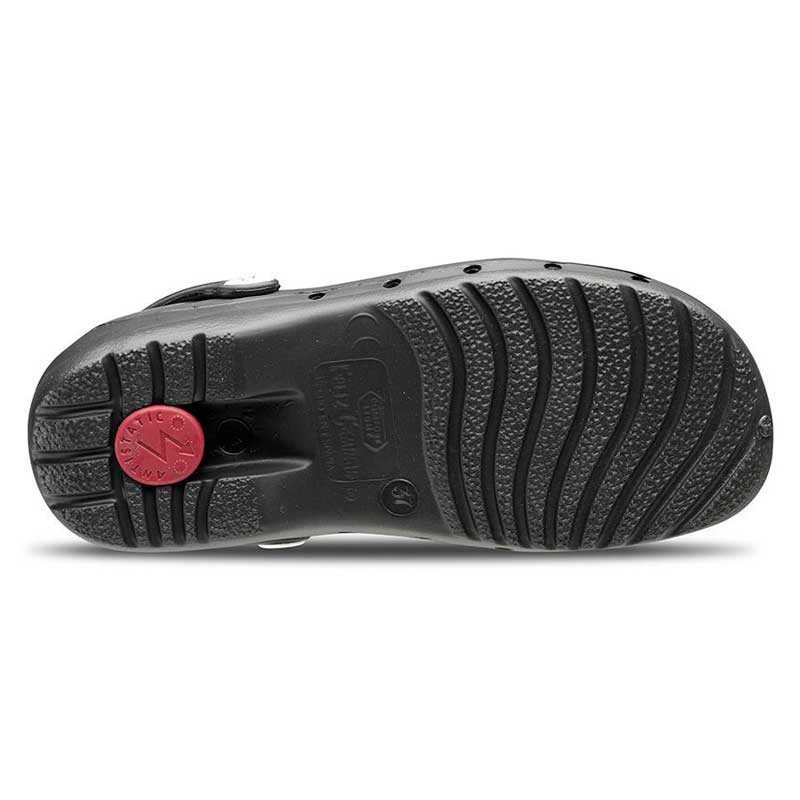 Zueco laboral antiestático Flotantes color negro - Zuecos de trabajo Feliz Caminar