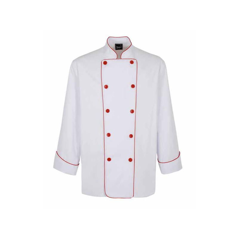 Chaquetas de cocina manga larga Sager- Ropa laboral para chefs barata
