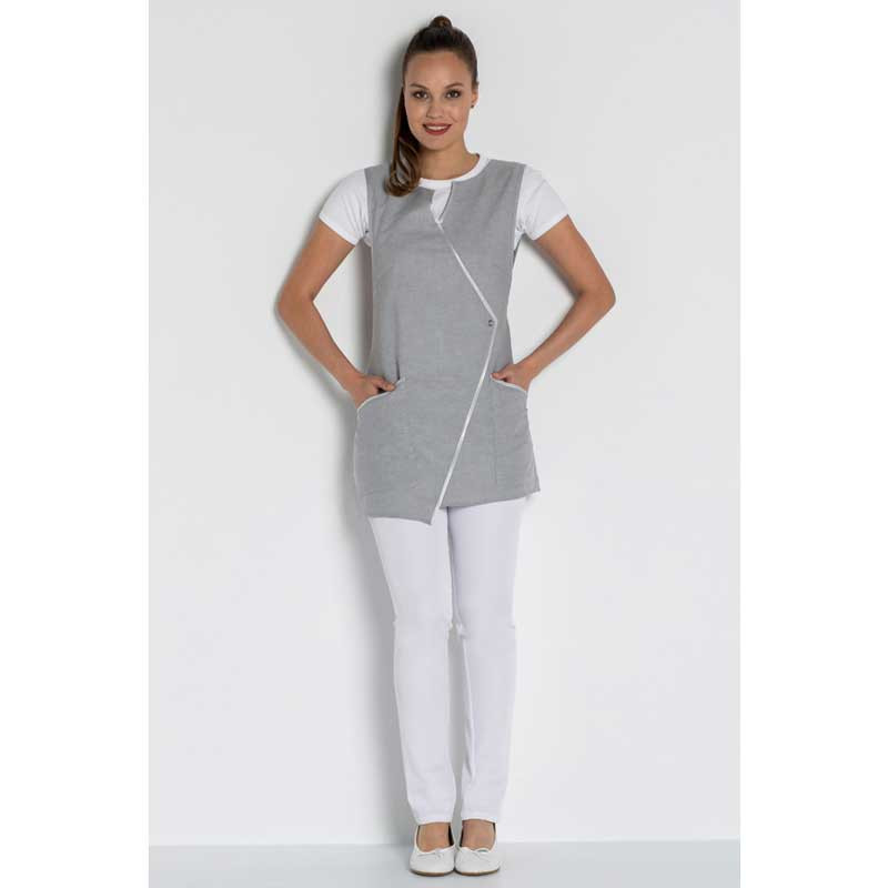 Estola para peluquería y estética gris Ángulo - Dyneke 8480844