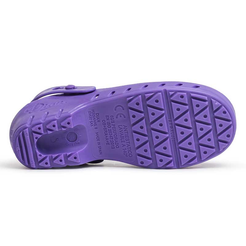 Zueco sanitario esterilizable O2/S violeta Dian - Zuecos sanitarios para médicos
