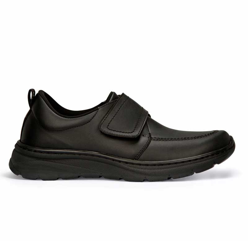 Zapato negro con velcro Florencia Plus - Dian