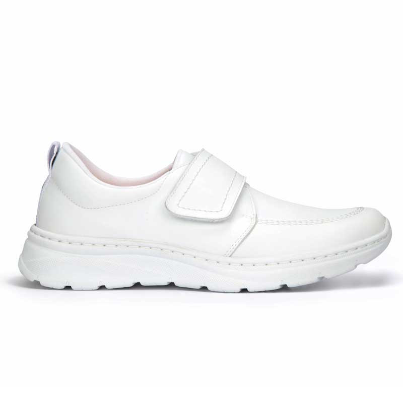 Zapato sanitario blanco con velcro Florencia Plus - Dian