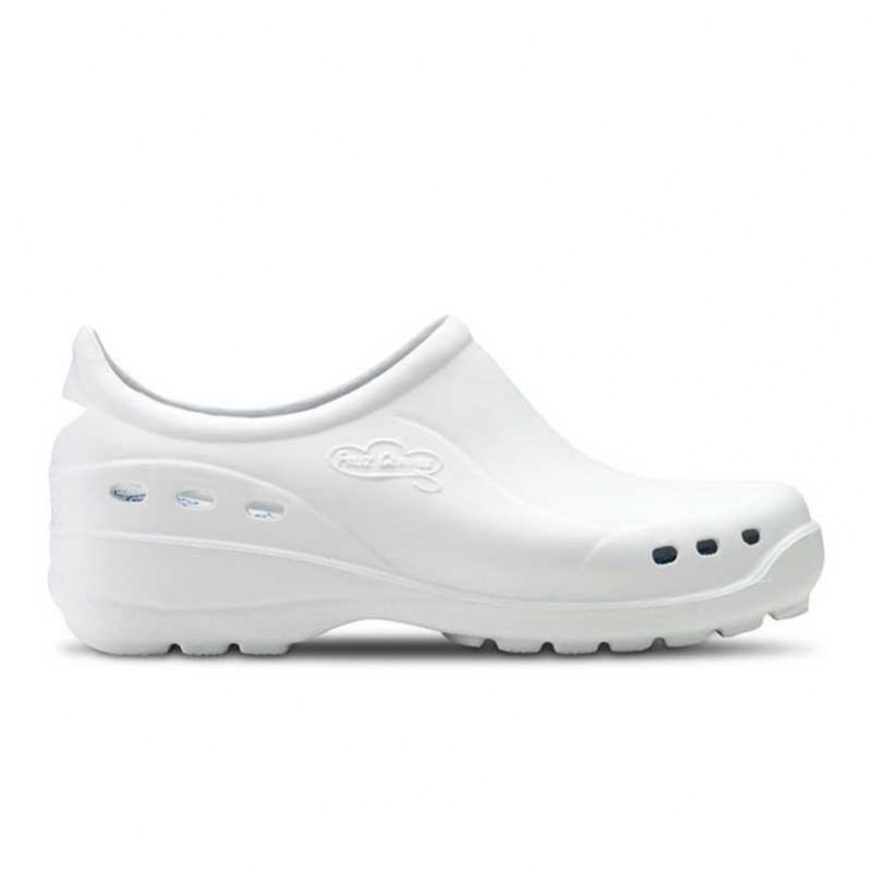 Zueco cerrado blanco Flotantes Shoes - Feliz Caminar