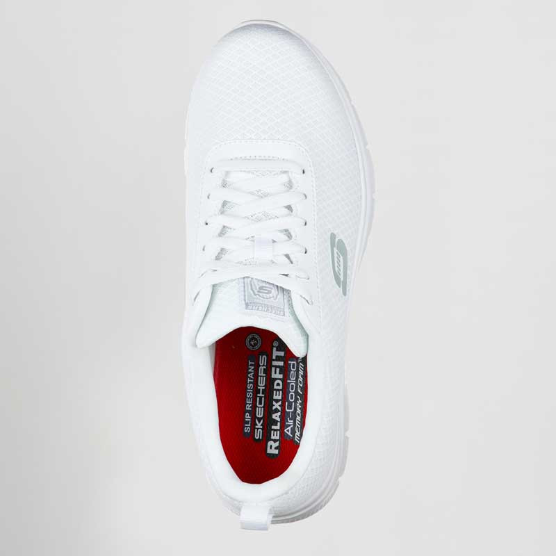 Zapatilla deportiva laboral blanca Bendon Sr - Skechers