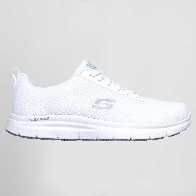 Zapatilla deportiva laboral blanca Bendon Sr - Skechers
