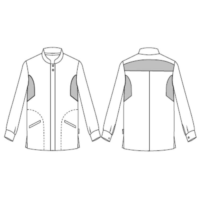 Chaqueta sanidad con corchetes Joel Red Line - Gary's 616200