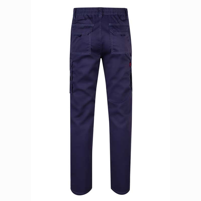 Pantalón de trabajo stretch multibolsillos azul marino 103002S Velilla - casadelasbatas.com