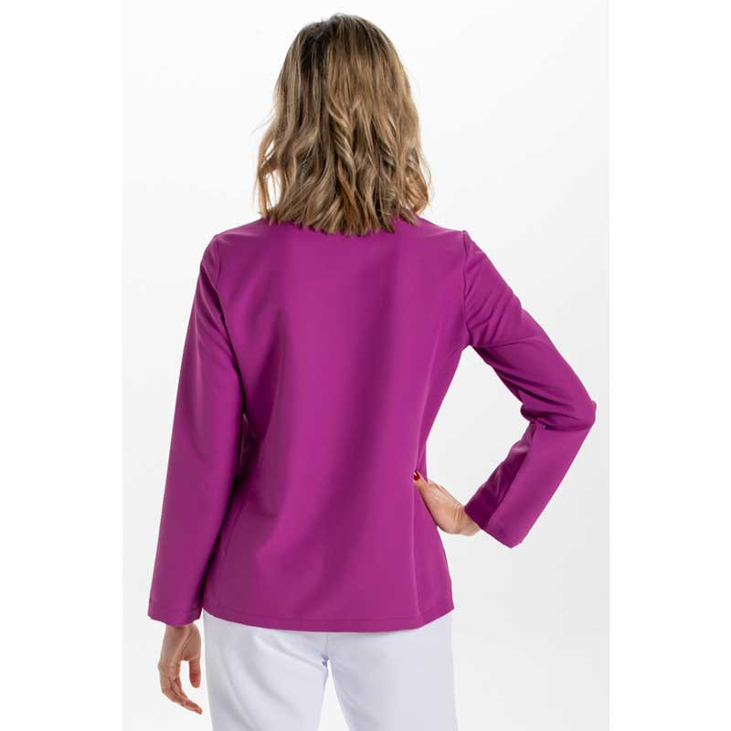 Chaqueta laboral de manga larga púrpura con presillas - Dyneke 8258568
