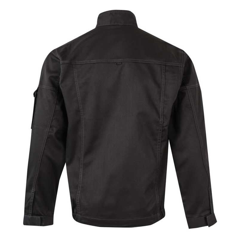 Cazadora de trabajo negra tejido elástico Stretch - Velilla 106002S