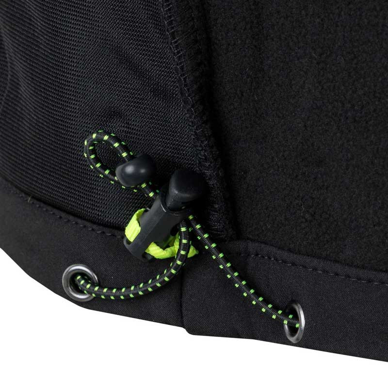 Chaqueta Softshell negra con detalles amarillo flúor - Velilla 206001