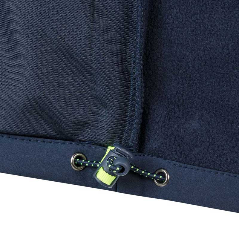 Chaqueta Softshell azul marino con detalles amarillo flúor - Velilla 206001