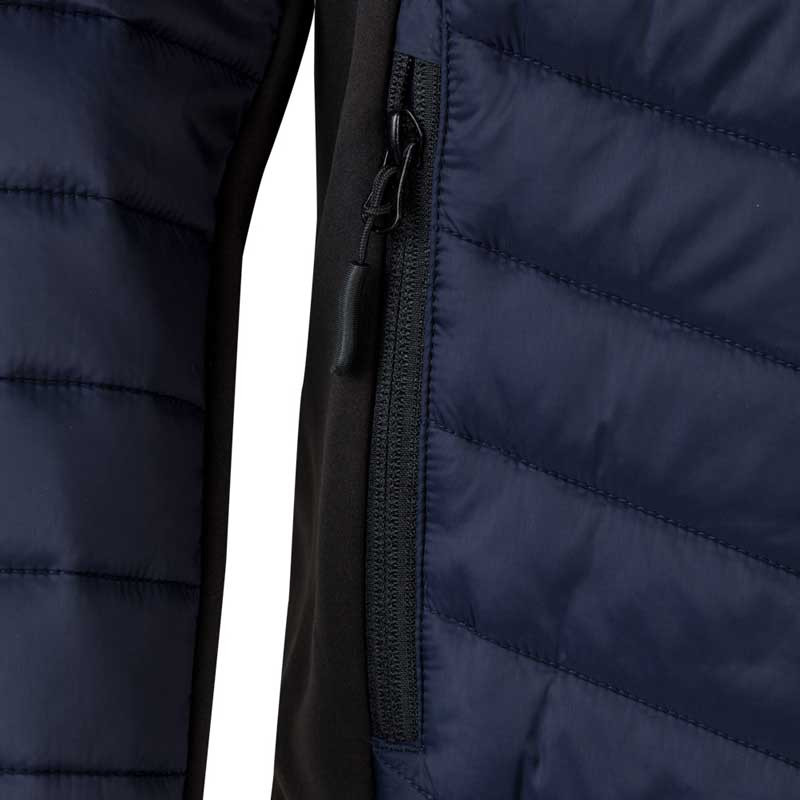 Chaqueta acolchada ligera bicolor azul Navy y negra - Velilla 206009