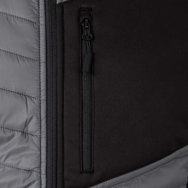 Chaqueta de trabajo acolchada gris y negra - Velilla 206009