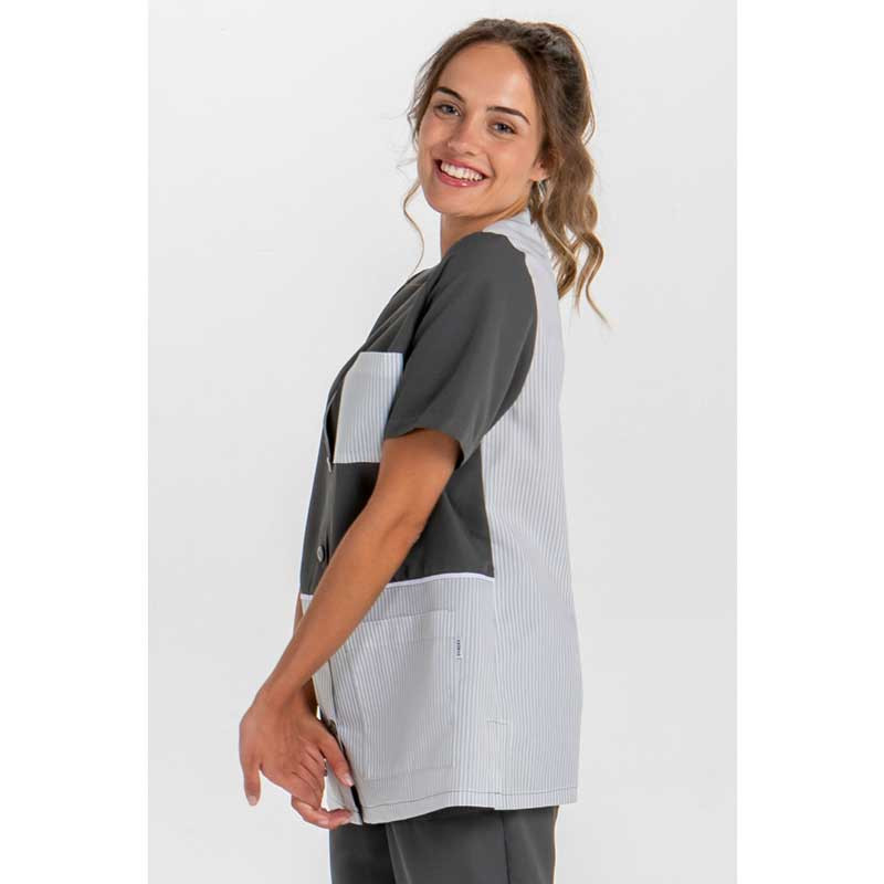 Casaca de trabajo gris marengo para limpieza - Dyneke 8038584