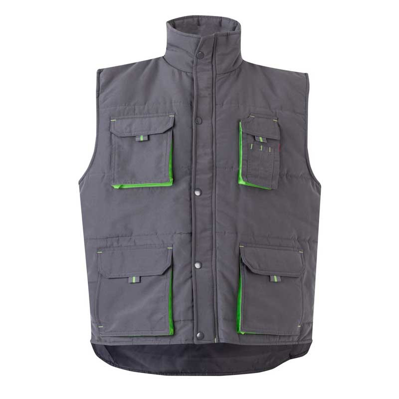 Chaleco de trabajo acolchado gris bicolor- Velilla 205902
